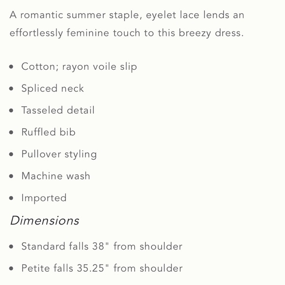 Anthropologie Thames Tunic White Dress Sz 6 - Picture 7 of 7